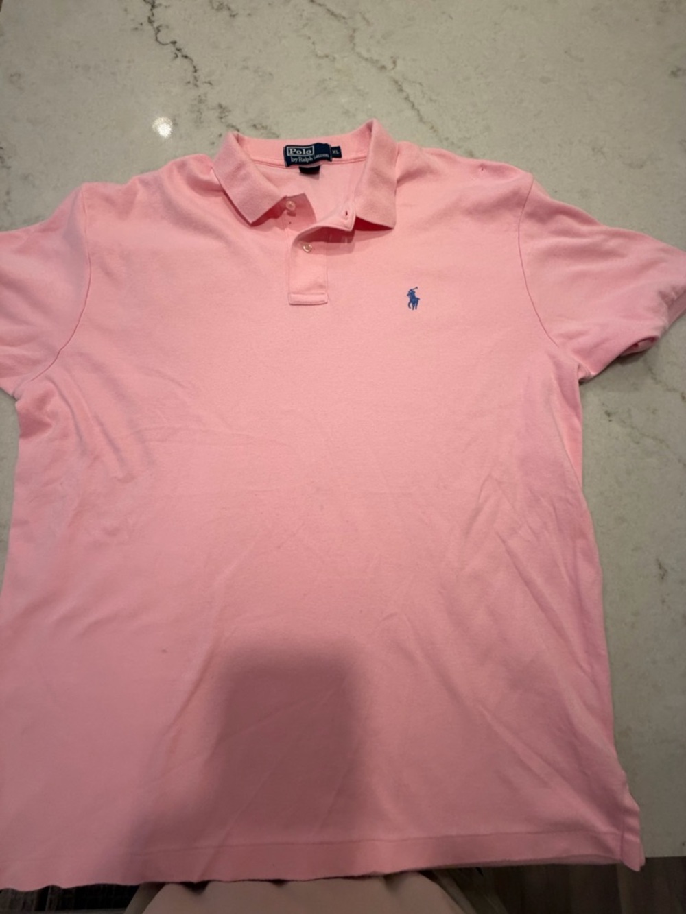RALPH LAUREN Men's Pink Polo Shirt with Iconic Chest Logo!! 100% cotton! XL - Picture 4 of 5